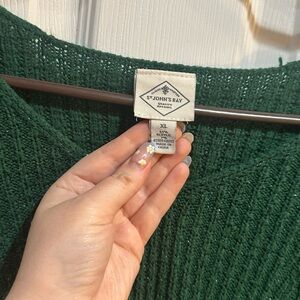 St. John's Bay Green Women's Sweater